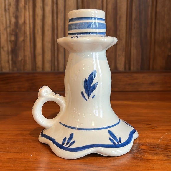 Vintage Delft candlesticks - Picture 4 of 8